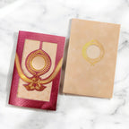 KL0234 Laser Cut Paper Wedding Card with 2 Inserts and Envelope - Kalash Cards