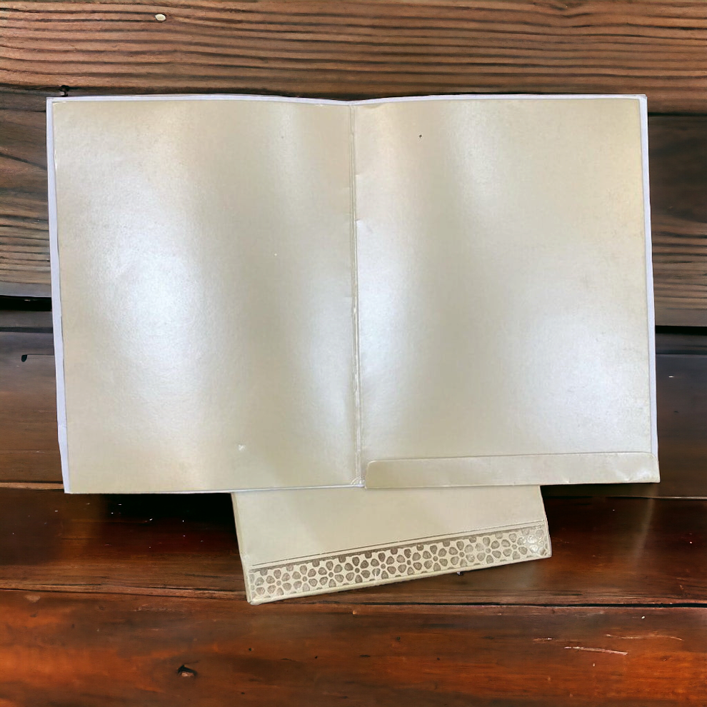 KL0250 Laser Cut Semi Box Perfume Paper Wedding Card with 2 Inserts and Envelope - Kalash Cards