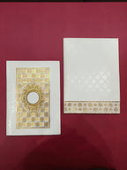 KL0262 Semi Box Laser Cut Paper Wedding Card - Kalash Cards