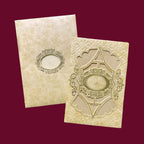 KL0263 Laser Cut Paper Wedding Card - Kalash Cards