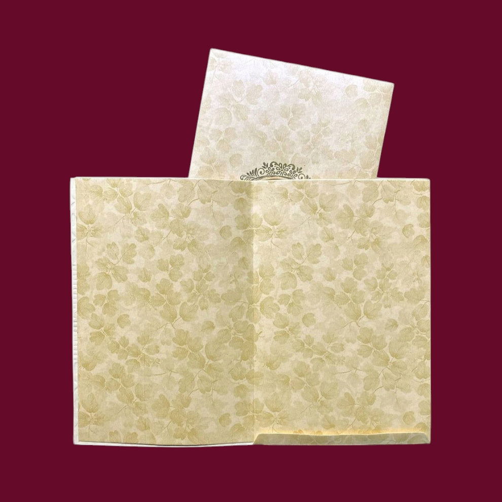 KL0263 Laser Cut Paper Wedding Card - Kalash Cards