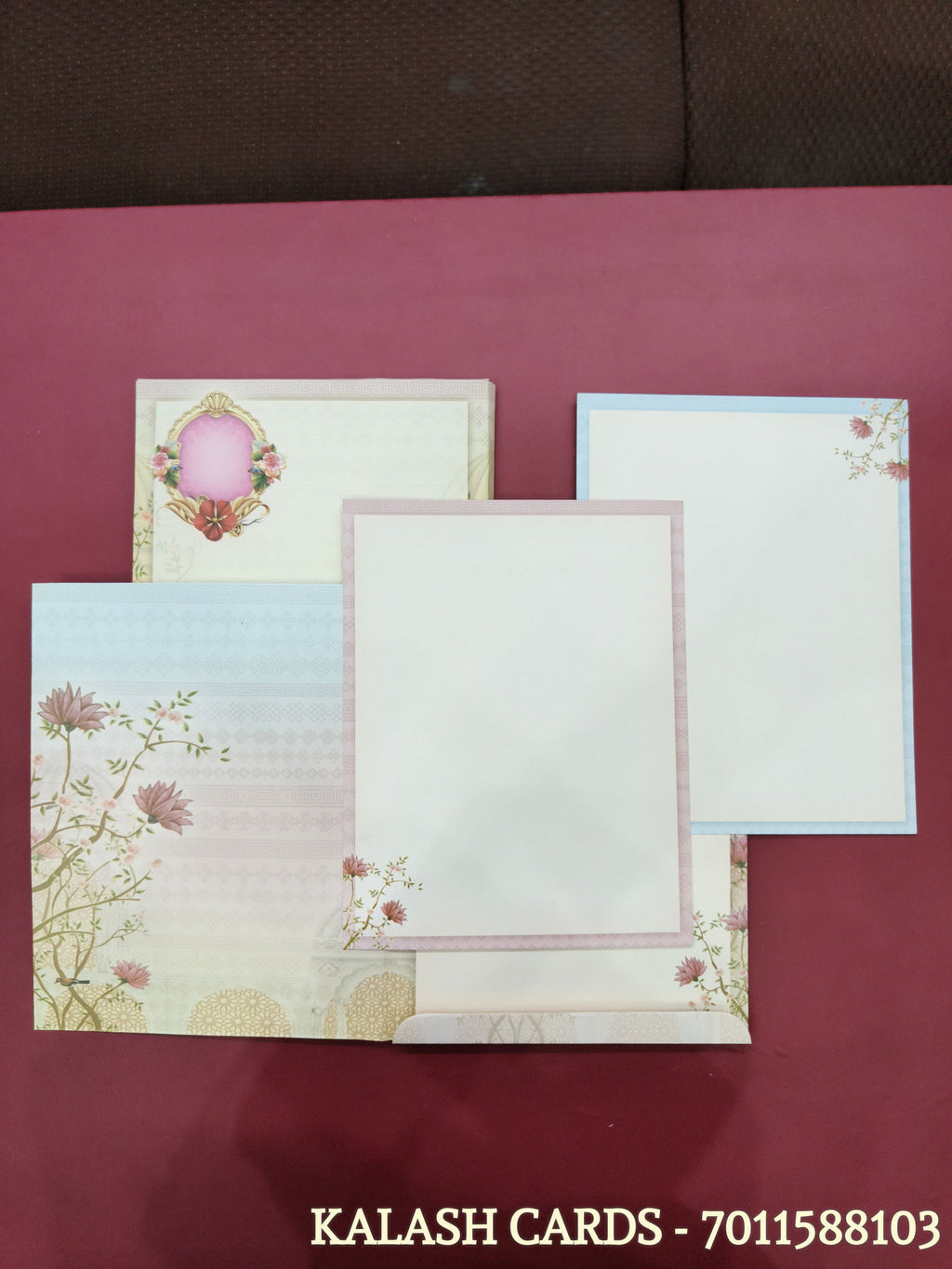 KL0278 Semi Box Dulha Dulhan Paper Wedding Card - Kalash Cards