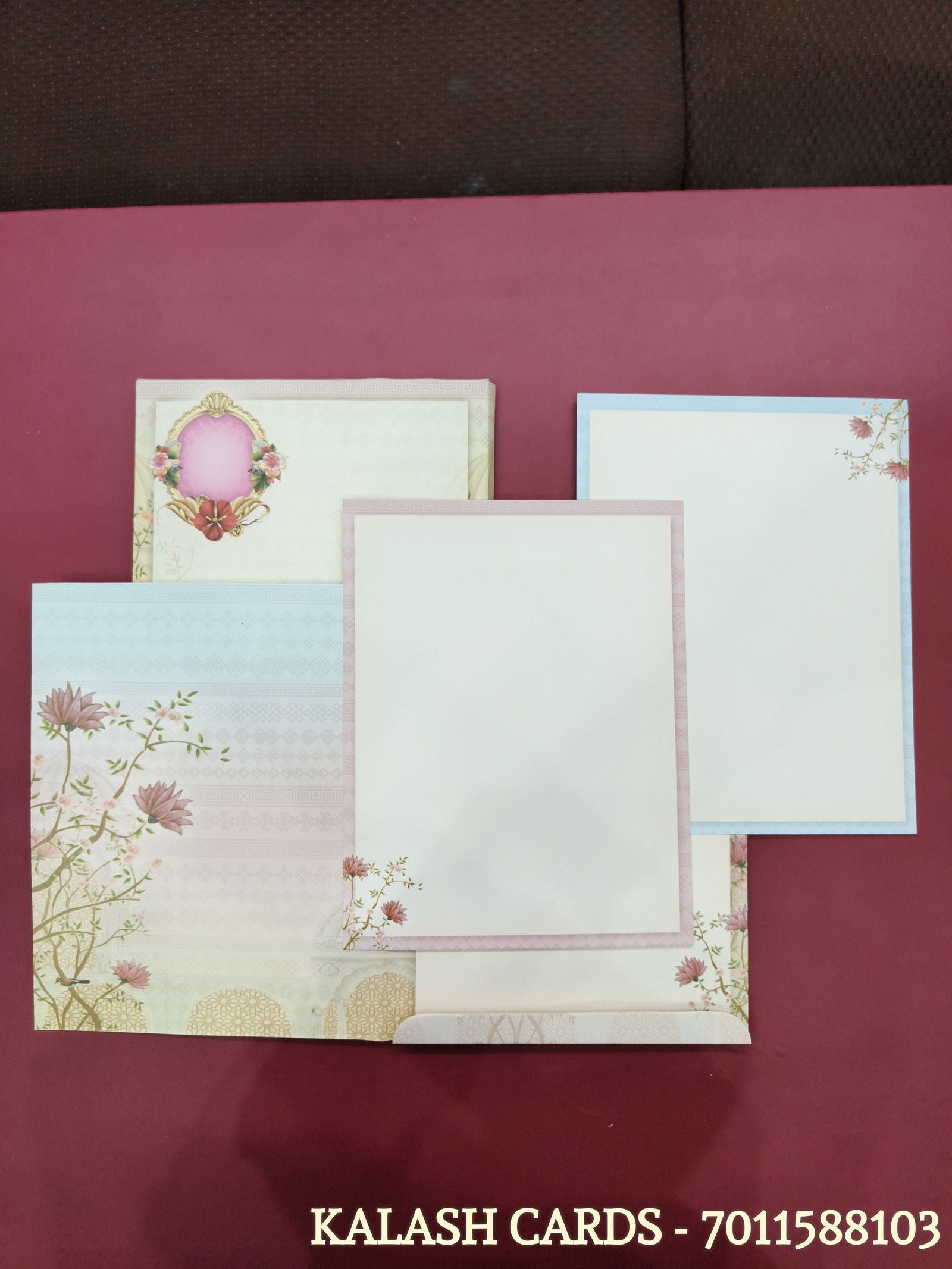 KL0278 Semi Box Dulha Dulhan Paper Wedding Card - Kalash Cards