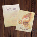 KL03651 Ganesha Thick Wedding Card - Kalash Cards