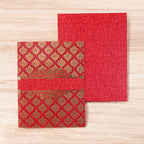 KL06A Semi Box Paper Wedding Card - Kalash Cards