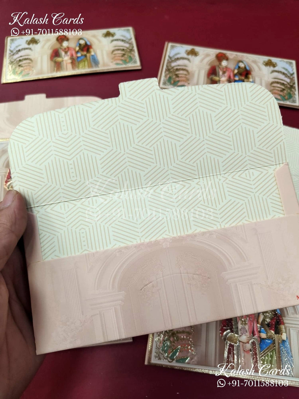 KL072E Premium 3D Gold Foil Designer Shagun Money Envelopes