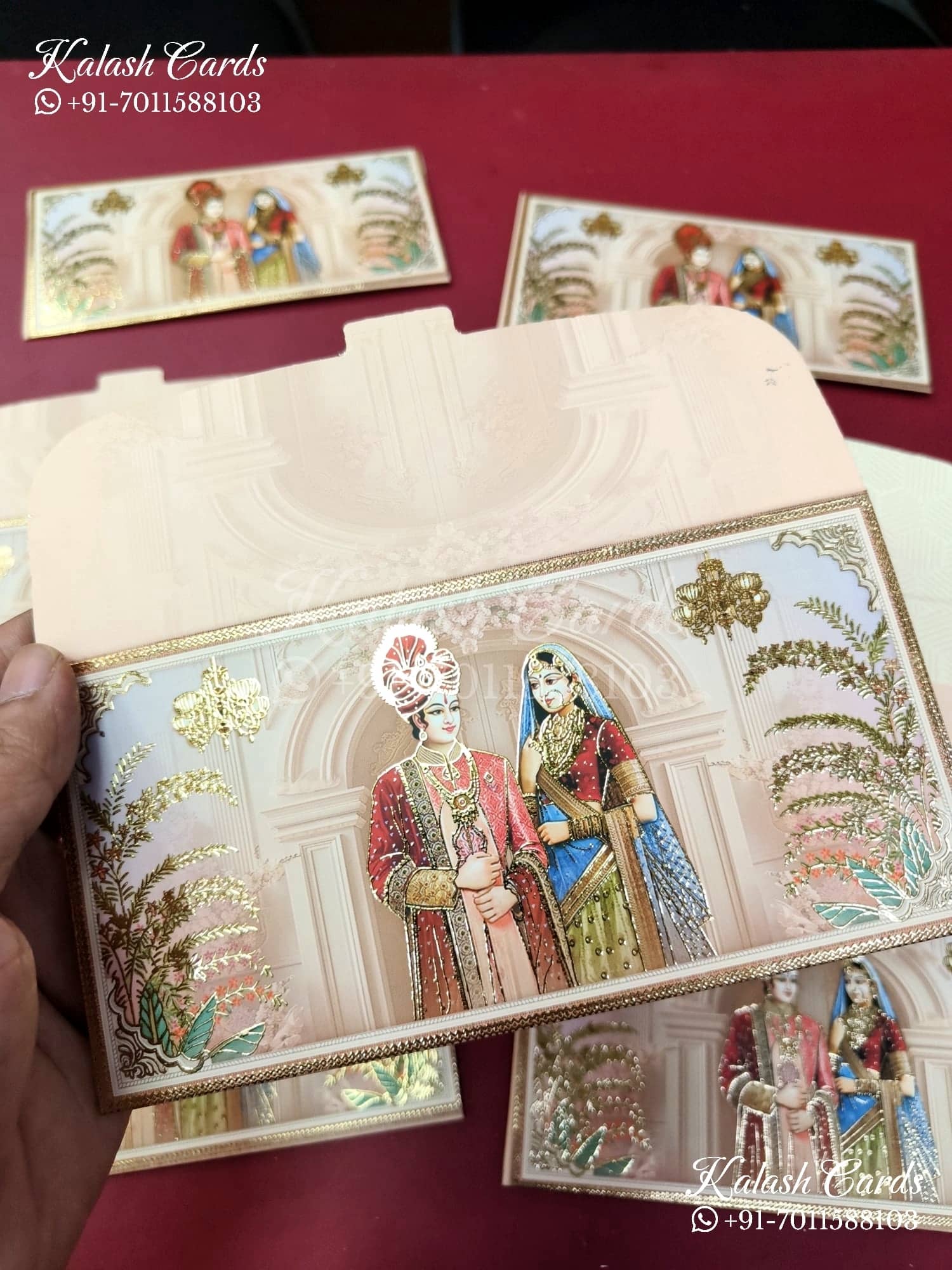 KL072E Premium 3D Gold Foil Designer Shagun Money Envelopes