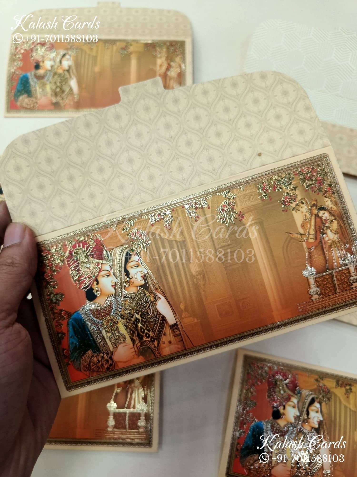 KL076E Premium 3D Gold Foil Designer Shagun Money Envelopes
