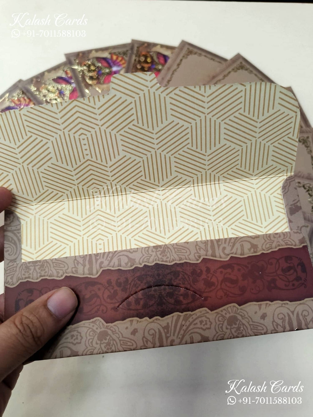 KL078E Premium 3D Gold Foil Designer Shagun Money Envelopes