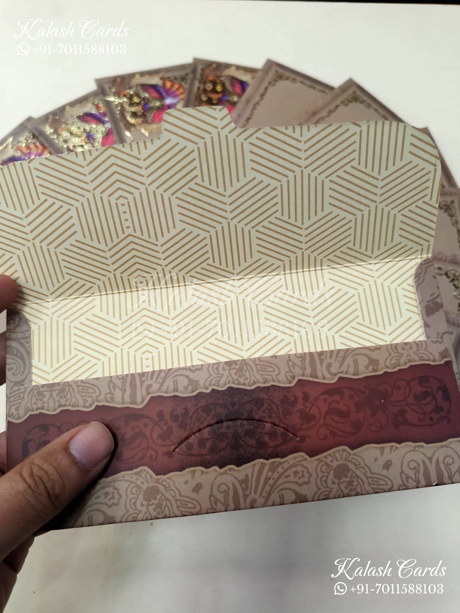 KL078E Premium 3D Gold Foil Designer Shagun Money Envelopes