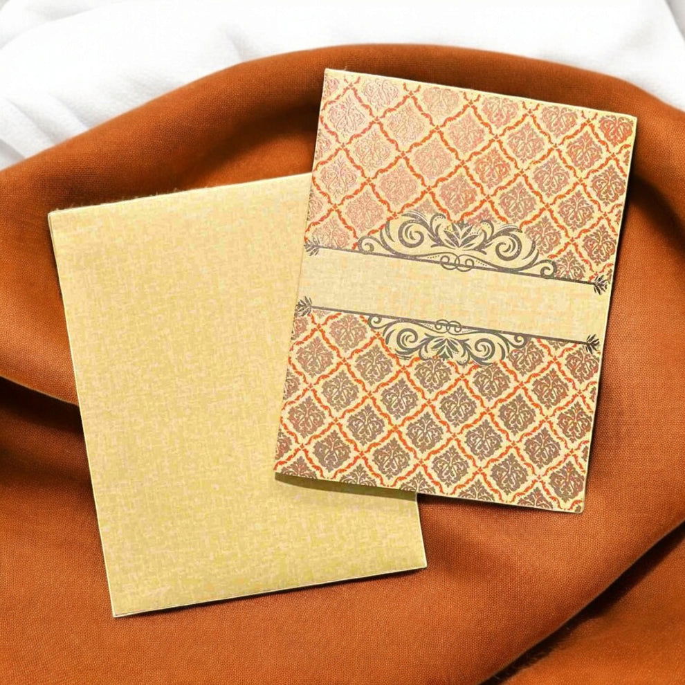 KL07A Semi Box Paper Wedding Card - Kalash Cards