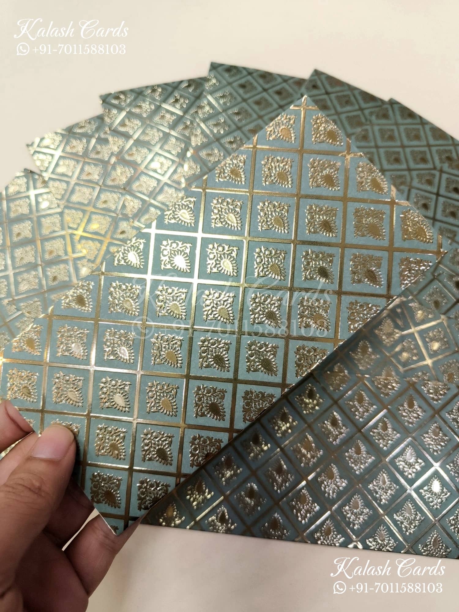 KL081E Premium 3D Gold Foil Designer Shagun Money Envelopes