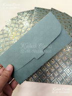 KL081E Premium 3D Gold Foil Designer Shagun Money Envelopes