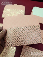 KL083E Premium 3D Gold Foil Designer Shagun Money Envelopes