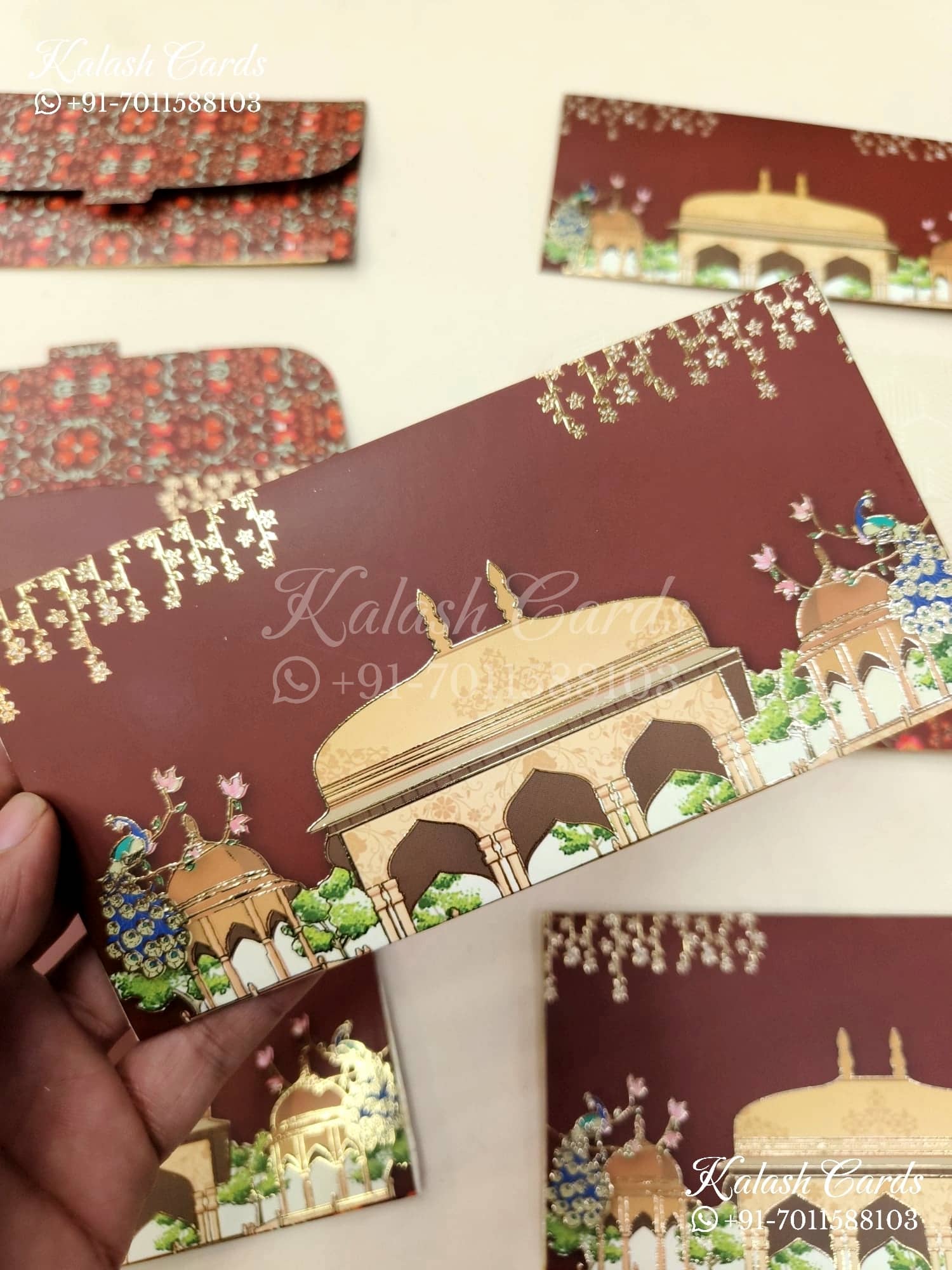 KL094E Premium 3D Gold Foil Designer Shagun Money Envelopes