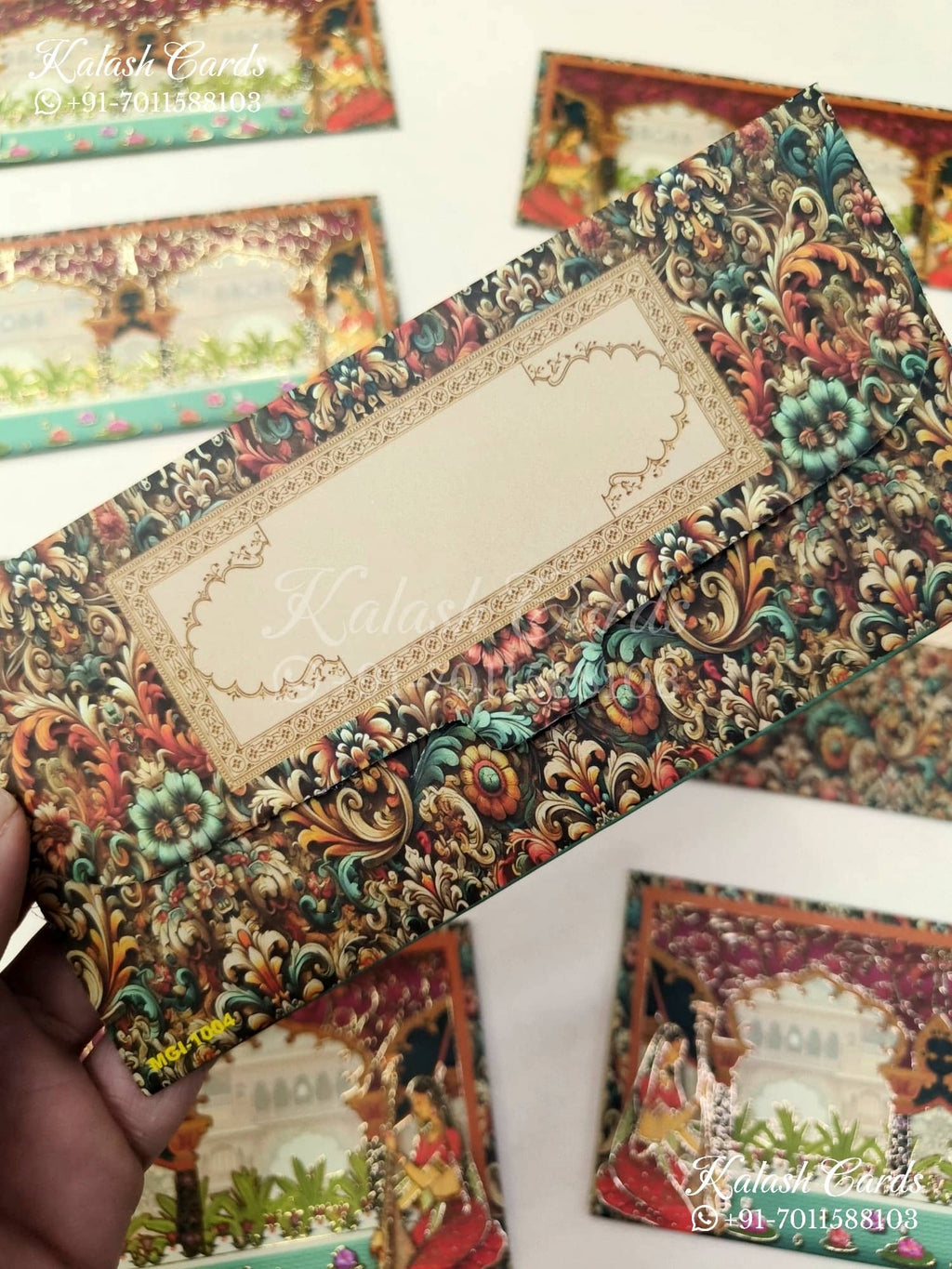 KL097E Premium 3D Gold Foil Designer Shagun Money Envelopes