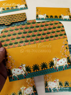 KL100E Premium 3D Gold Foil Designer Shagun Money Envelopes