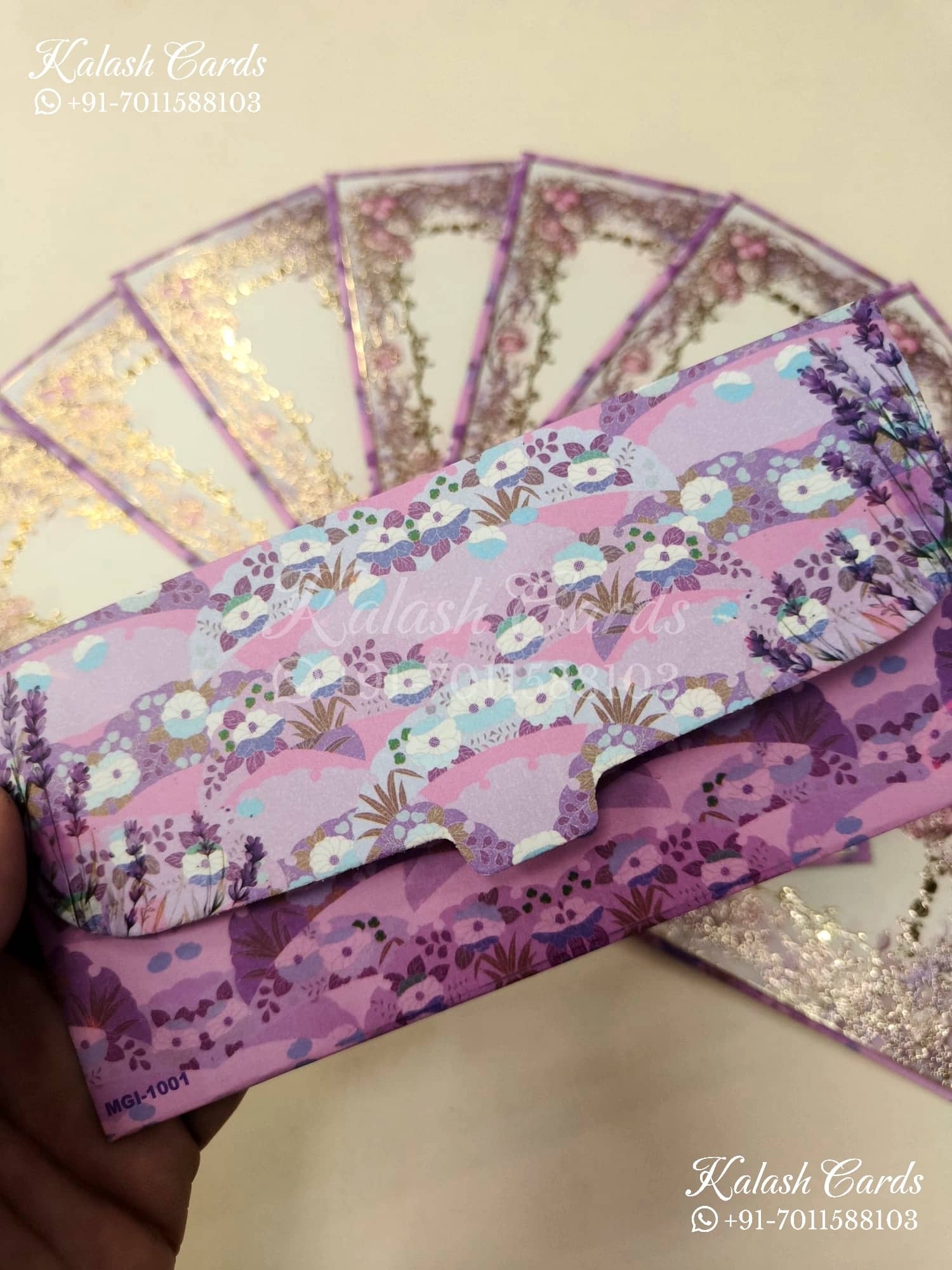 KL101E Premium 3D Gold Foil Designer Shagun Money Envelopes