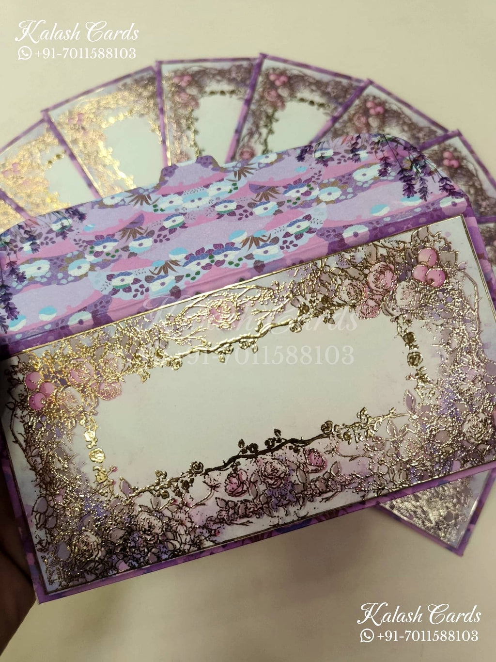 KL101E Premium 3D Gold Foil Designer Shagun Money Envelopes