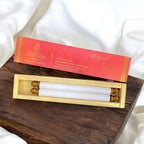 KL10 Satin Fabric Scroll Wedding Card with Box - Kalash Cards