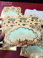 KL134E Premium 3D Gold Foil Designer Shagun Money Envelopes