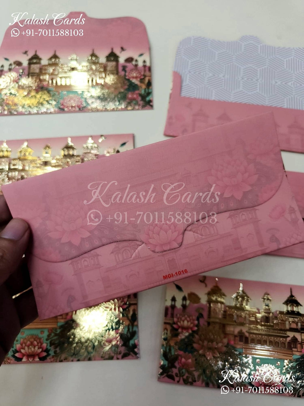 KL137E Premium 3D Gold Foil Designer Shagun Money Envelopes