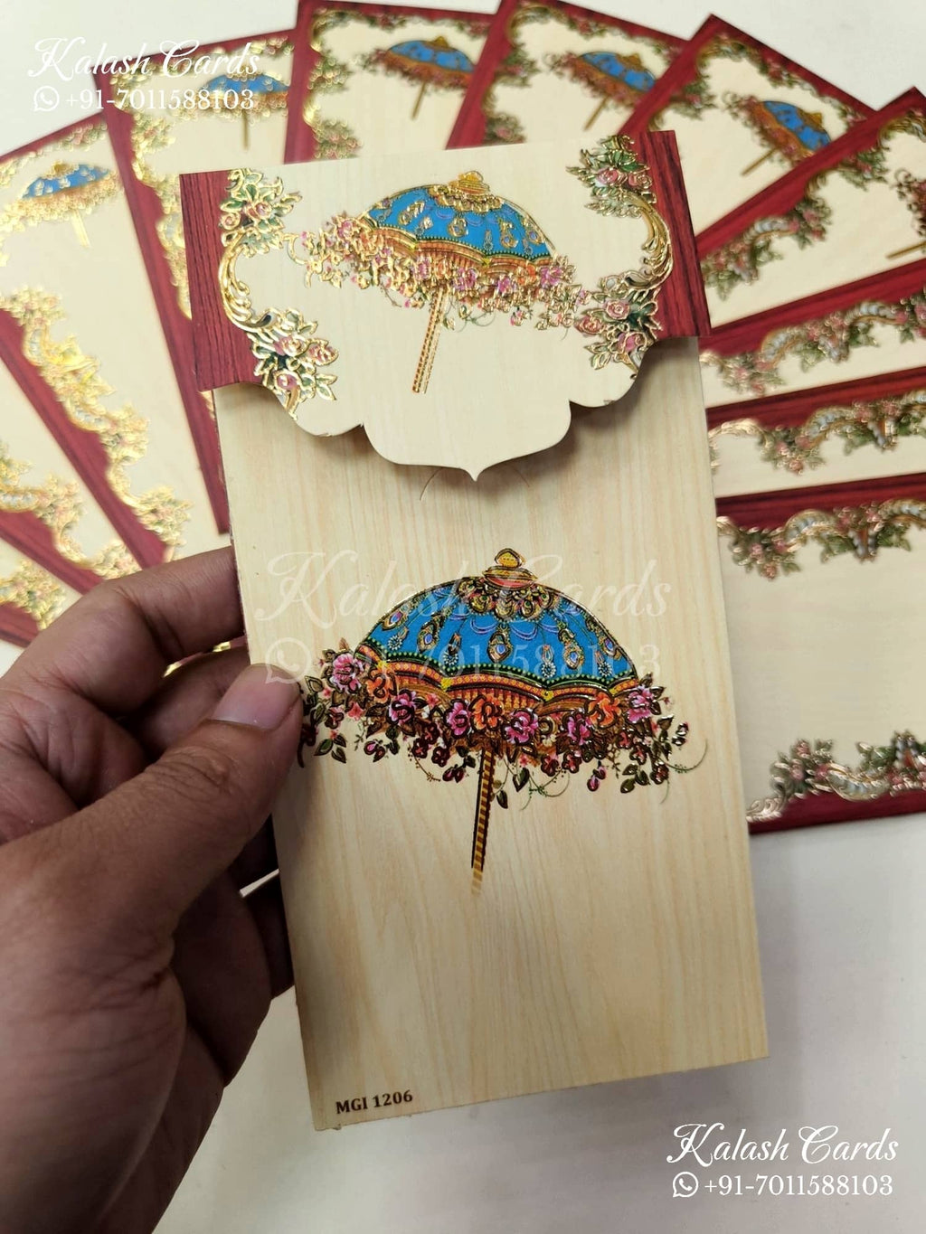 KL139E Premium 3D Gold Foil Designer Shagun Money Envelopes