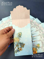 KL142E Premium 3D Gold Foil Designer Shagun Money Envelopes