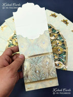 KL144E Premium 3D Gold Foil Designer Shagun Money Envelopes