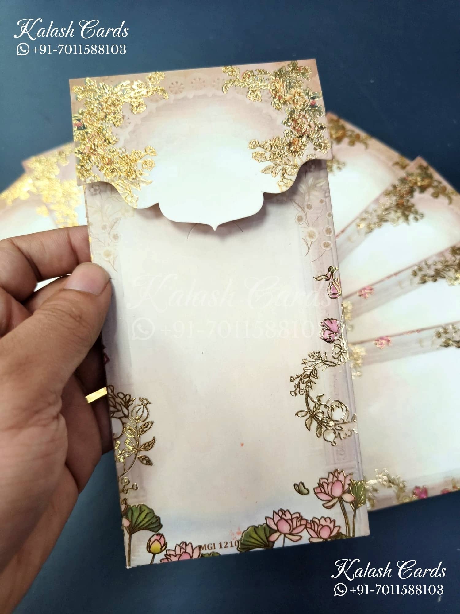 KL146E Premium 3D Gold Foil Designer Shagun Money Envelopes