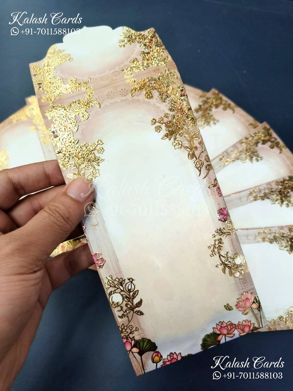 KL146E Premium 3D Gold Foil Designer Shagun Money Envelopes