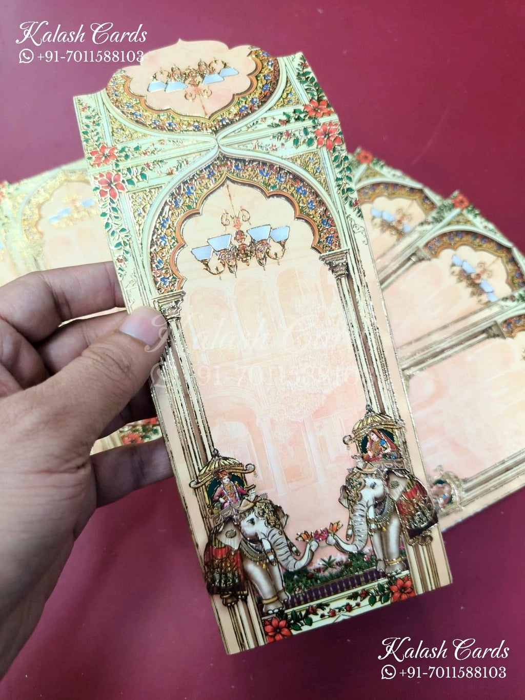 KL147E Premium 3D Gold Foil Designer Shagun Money Envelopes