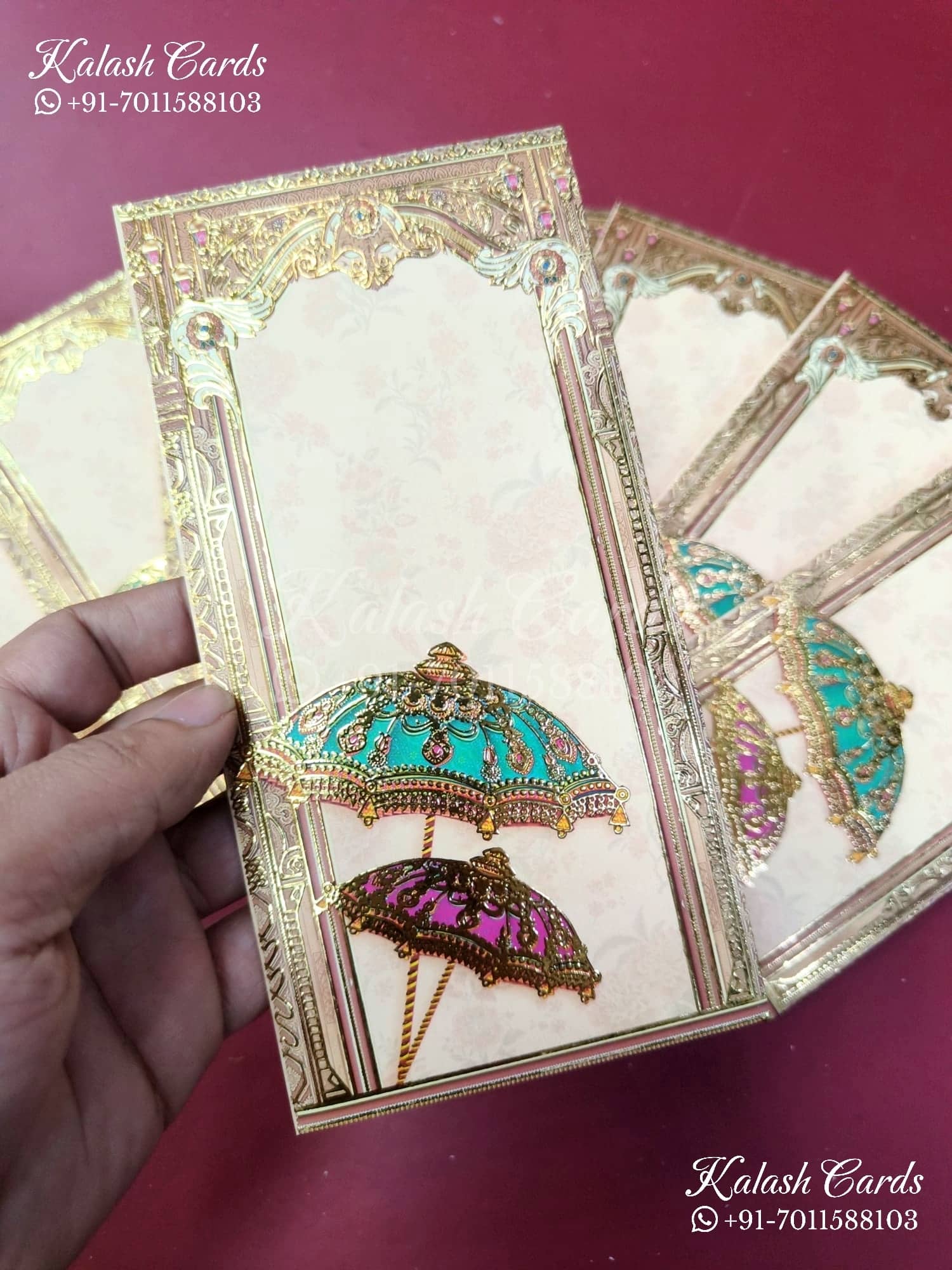 KL148E Premium 3D Gold Foil Designer Shagun Money Envelopes