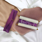 KL14 Satin Fabric Scroll Wedding Card with Box - Kalash Cards