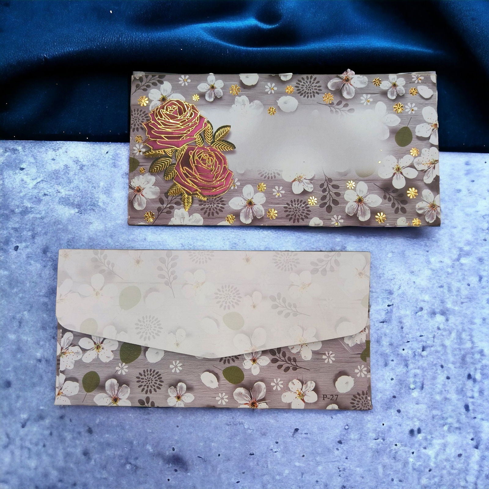 KL15 Designer Shagun Money Envelopes (Pack of 10) - Kalash Cards