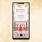 KL15 Royal Door Opening Fort Wedding Theme Premium Hindu Video Wedding Invitation-Kalash Cards