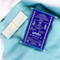 KL16 Velvet Fabric Scroll Wedding Card with Box - Kalash Cards