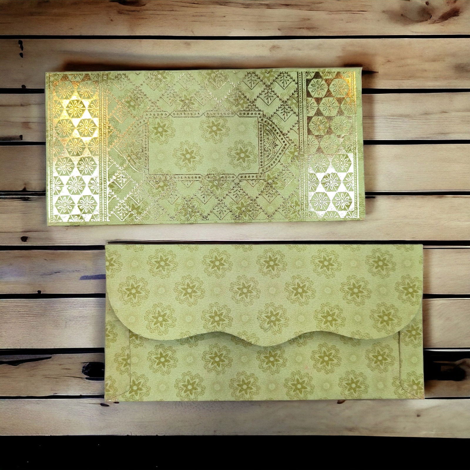 KL19 Designer Shagun Money Envelopes (Pack of 10) - Kalash Cards