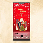 KL19 Floral Theme Premium Hindu Video Wedding Invitation-Kalash Cards