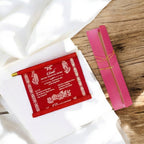 KL19 Velvet Fabric Scroll Wedding Card with Box - Kalash Cards