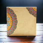 KL2001S1B Designer Cardboard Wedding Invitation Box with 2 Printed Card Inserts (2 Jars) - Kalash Cards