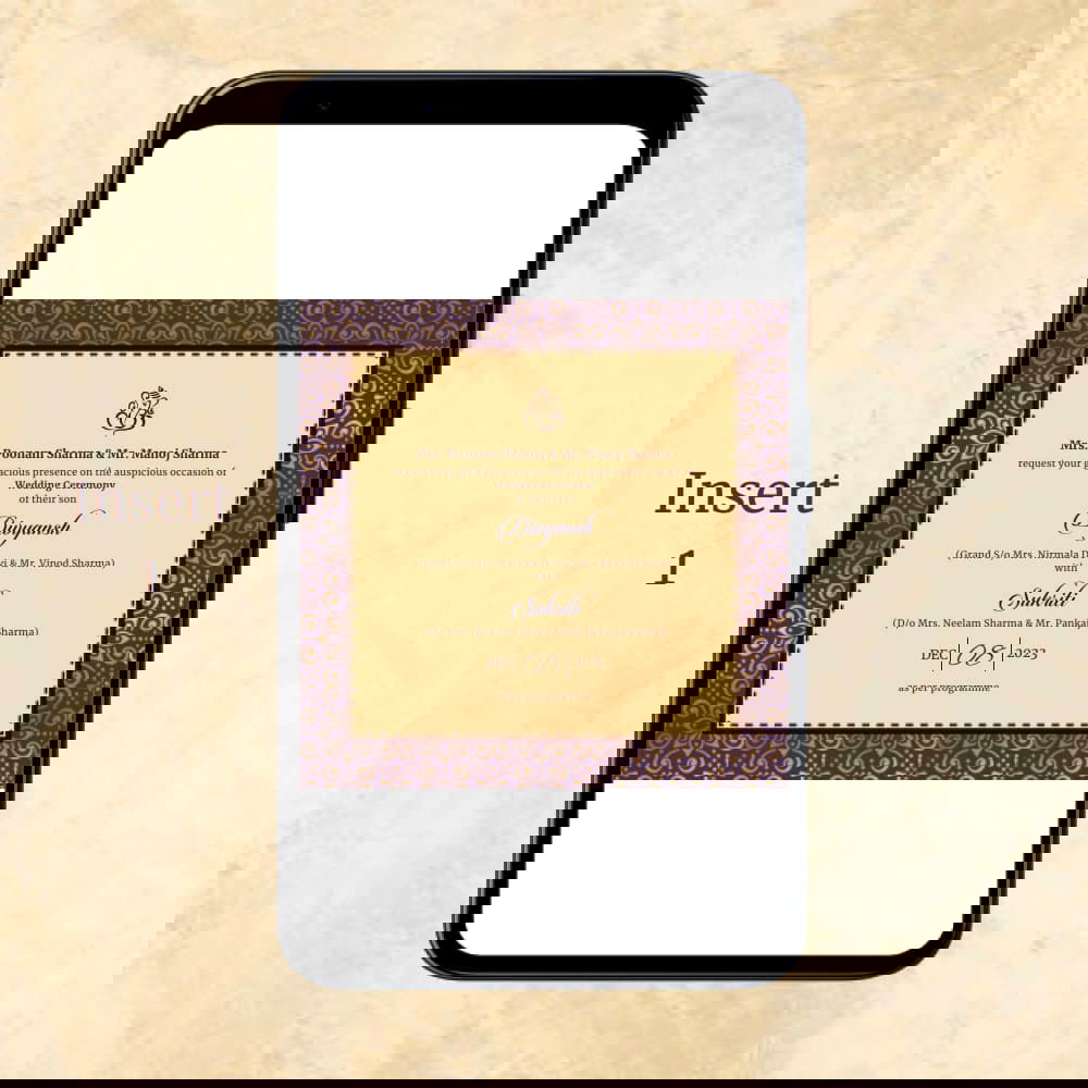 KL2001 Digital Wedding PDF Ecard - Kalash Cards