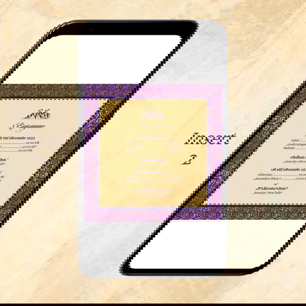 KL2001 Digital Wedding PDF Ecard - Kalash Cards