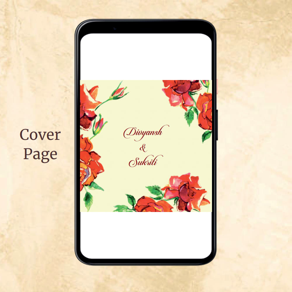 KL2002 Digital Wedding PDF Ecard - Kalash Cards