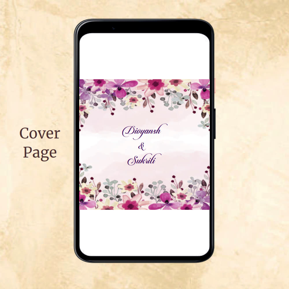 KL2003 Digital Wedding PDF Ecard - Kalash Cards