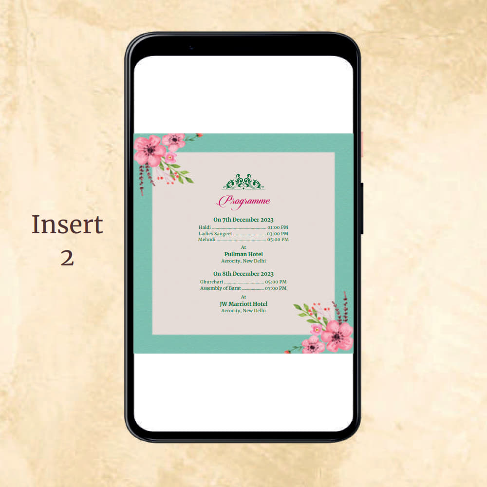 KL2004 Digital Wedding PDF Ecard - Kalash Cards