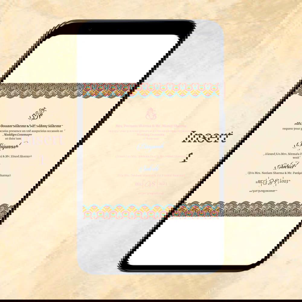 KL2006 Digital Wedding PDF Ecard - Kalash Cards