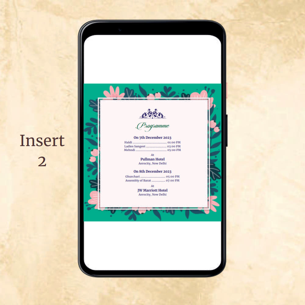 KL2007 Digital Wedding PDF Ecard - Kalash Cards