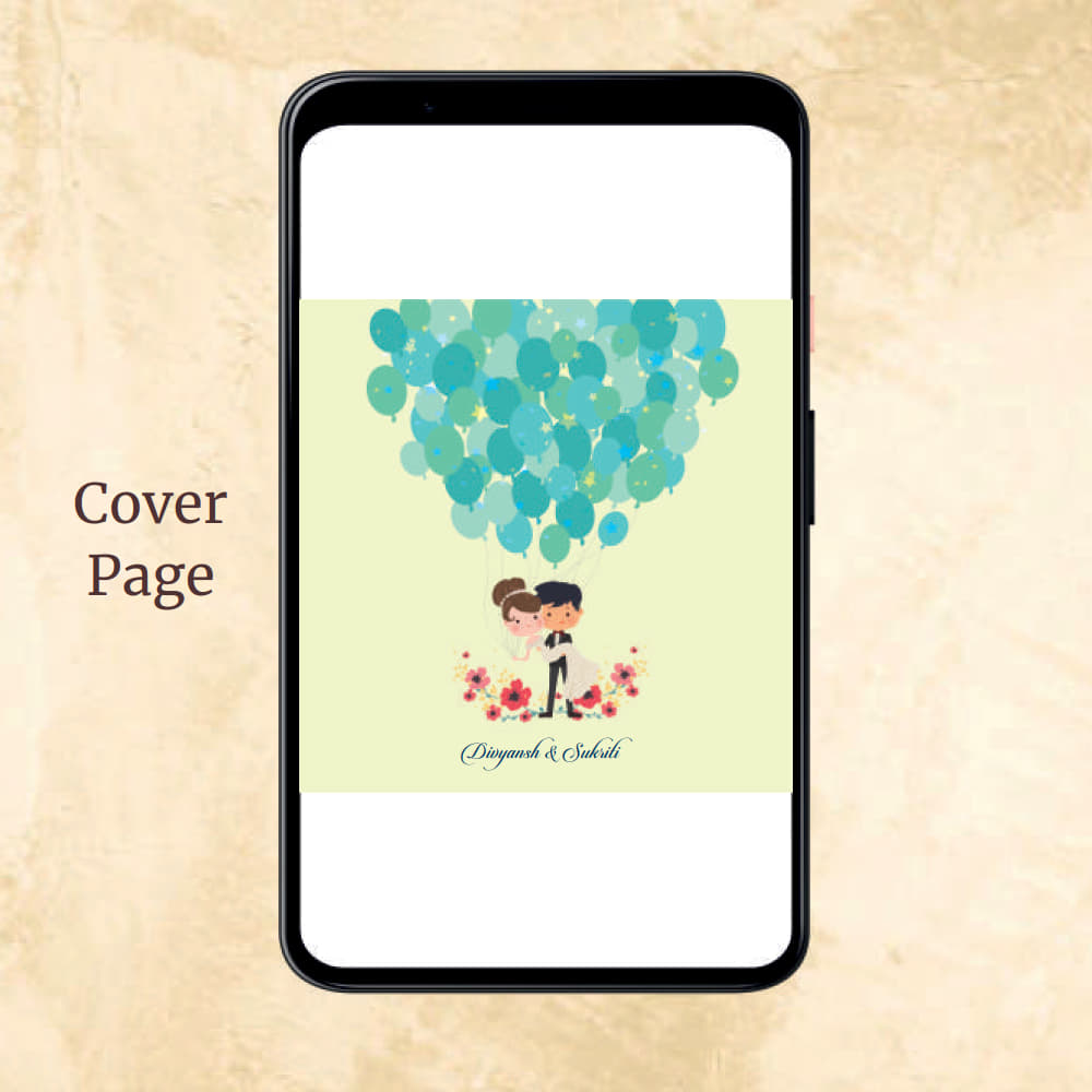 KL2008 Digital Wedding PDF Ecard - Kalash Cards