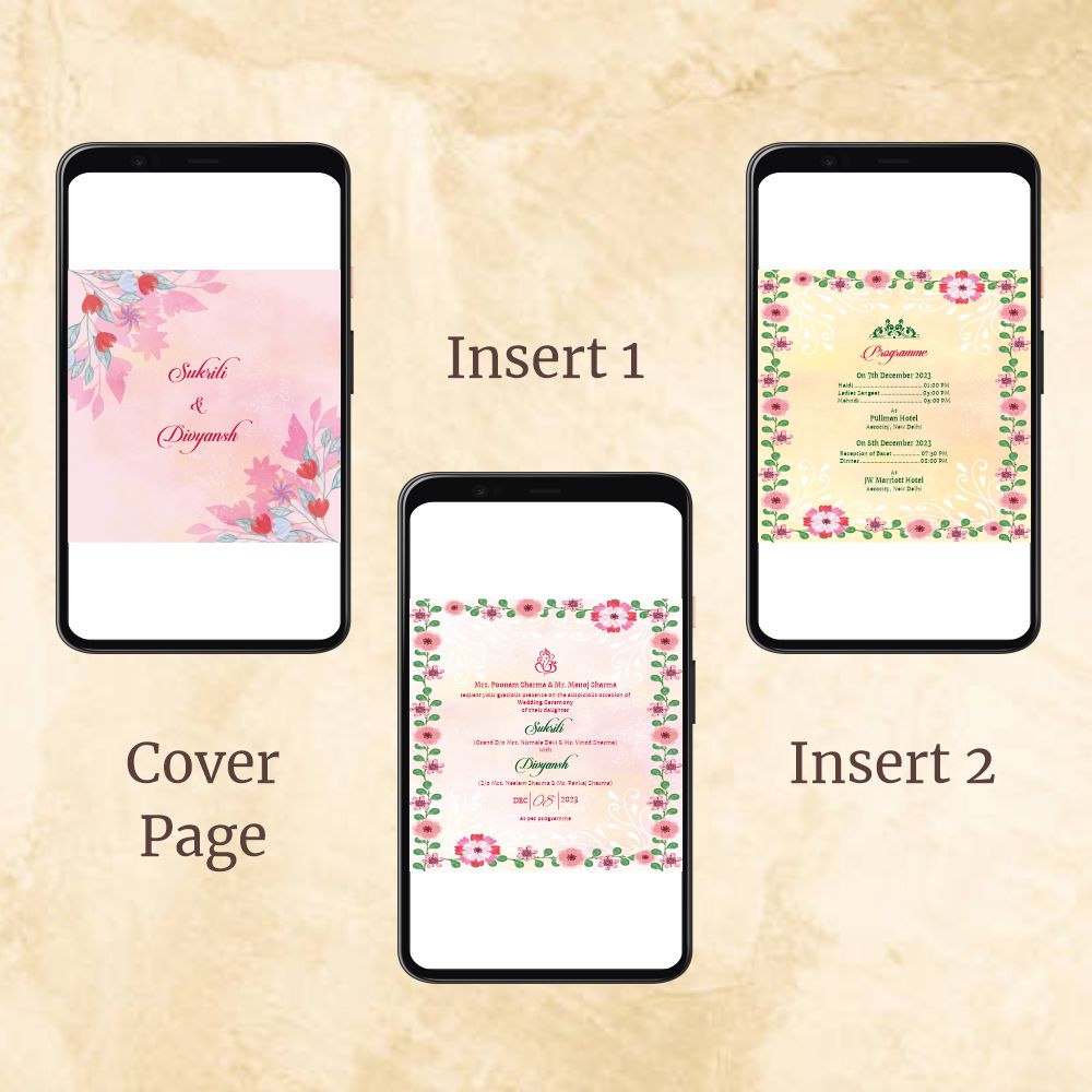 KL2010 Digital Wedding PDF Ecard - Kalash Cards